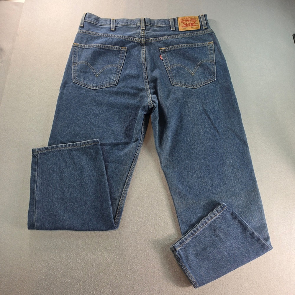 Levi's 550 Men's 40x30 Relaxed Fit Jeans Medium Wash Blue Denim Y2K